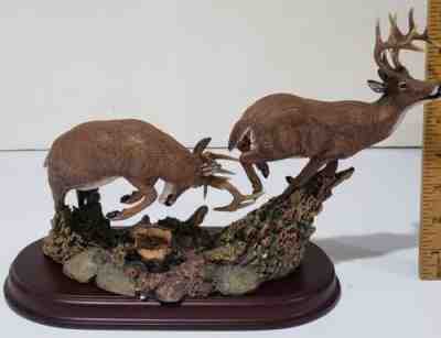 Danbury Mint The Chase by James Stafford Whitetail Deer