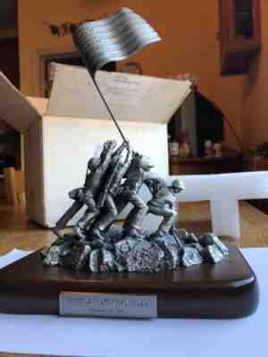 "Victory at Iwo Jima" Pewter Sculpture by The Danbury Mint - New in the Box