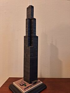 Ultra Rare Danbury Mint tall heavy Sears Tower souvenir building replica