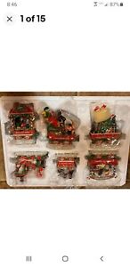 Danbury Mint Rottweiler Dog Christmas Express Train  Very Rare