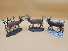Danbury Mint Four Seasons Deer Buck Summer Fall Winter Figures Lot Of 3