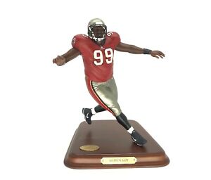 WARREN SAPP #99 DANBURY MINT FOOTBALL LIFELIKE SCULPTURE FIGURINE W/COA