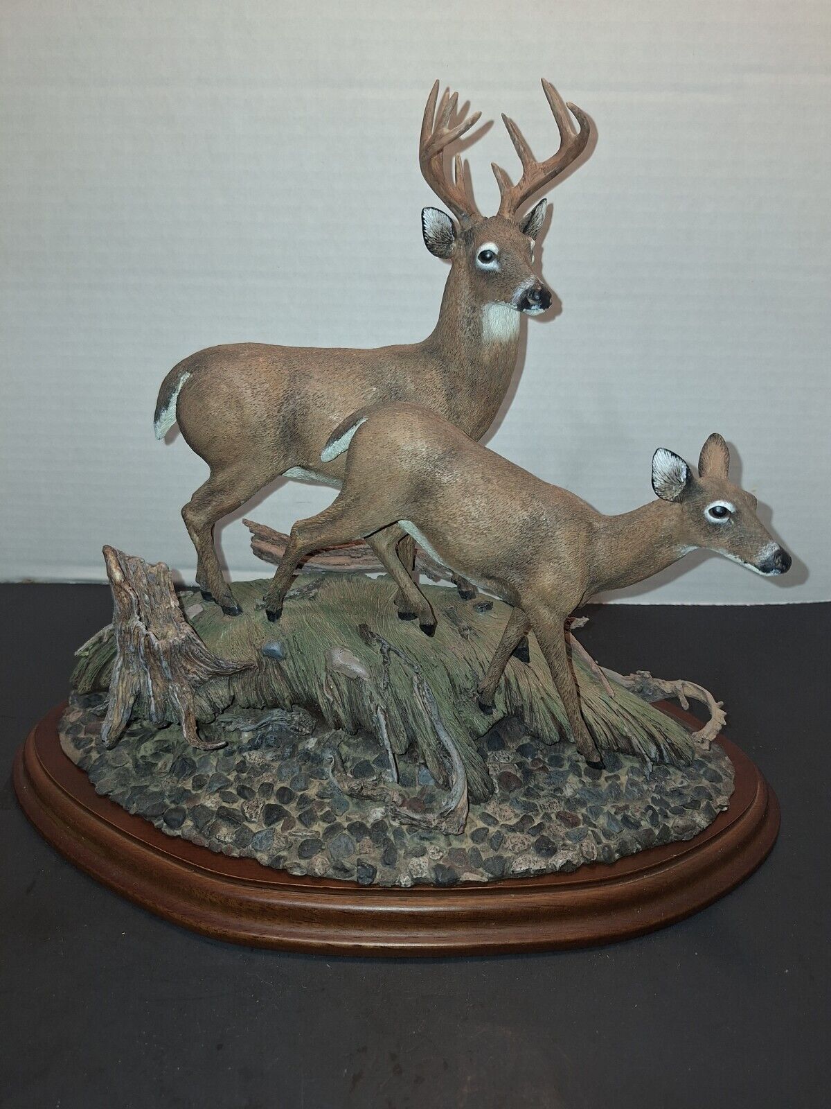 Danbury Mint “ON THE ALERT” Whitetail Deer ? sculpture Miller & Christensen