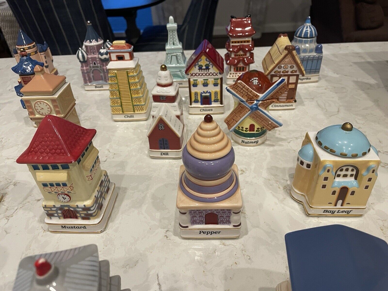 Danbury Mint Collectables Lot of 9 - Chili, Mustard, Dill, Curry, Pepper, more!