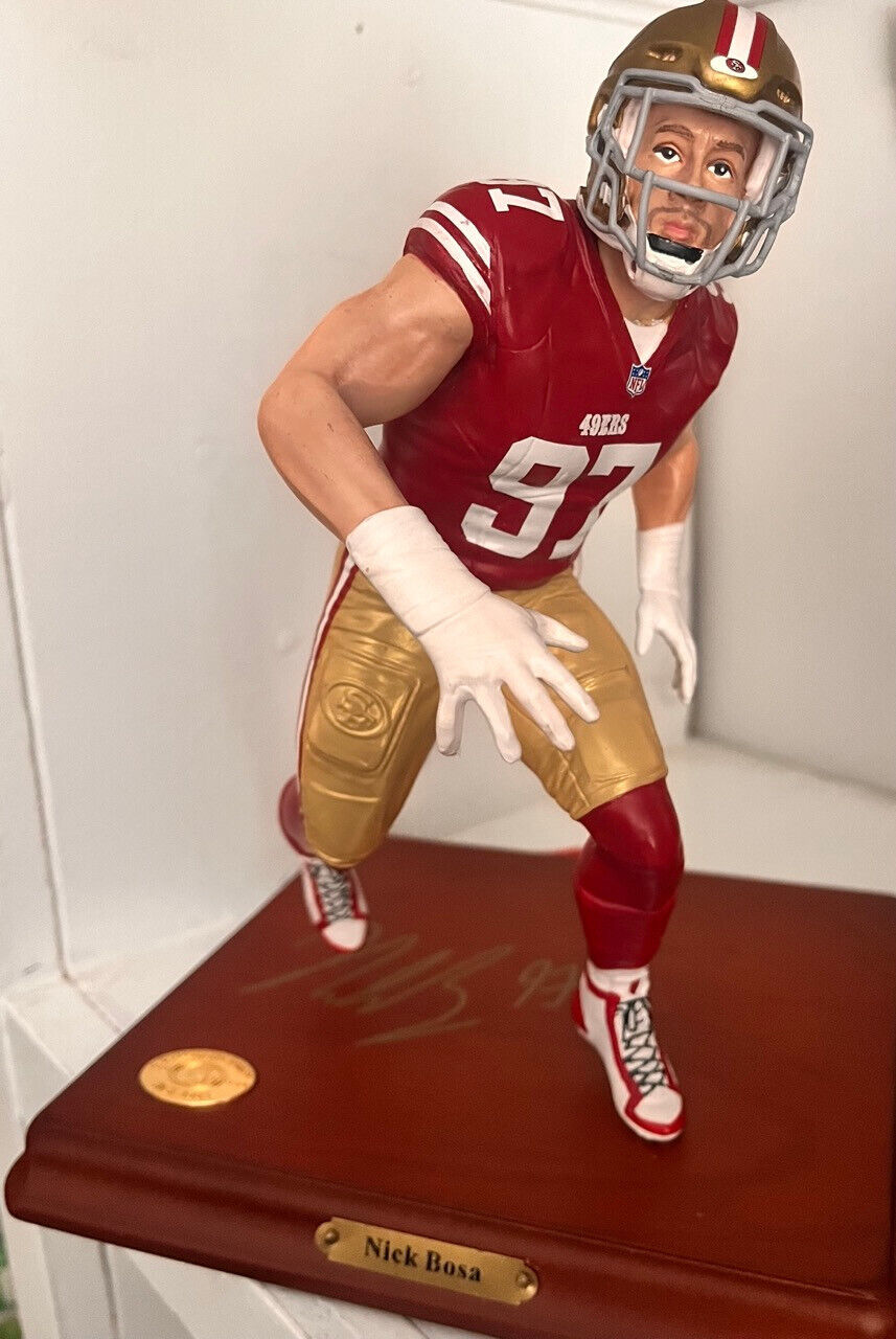The Danbury Mint - San Francisco 49ers NICK BOSA 9" Ceramic Figurine #400 - NEW