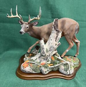 Danbury Mint Nick Bibby One More Step Stag Deer Sculpture Figure Mint Condition