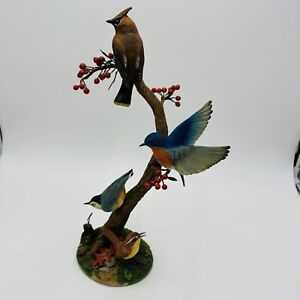 The Danbury Mint Autumn Symphony Song Bird Bob Guge Sculpture Figurine 16" Tall
