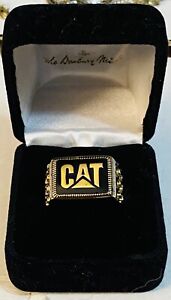 Danbury Mint CAT DIESEL CATERPILLAR TRACTOR NEW STERLING SILVER RING