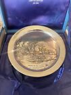 New ListingDanbury Mint 1974 Winter In The Country Old Grist Mill Silver Collector Plate