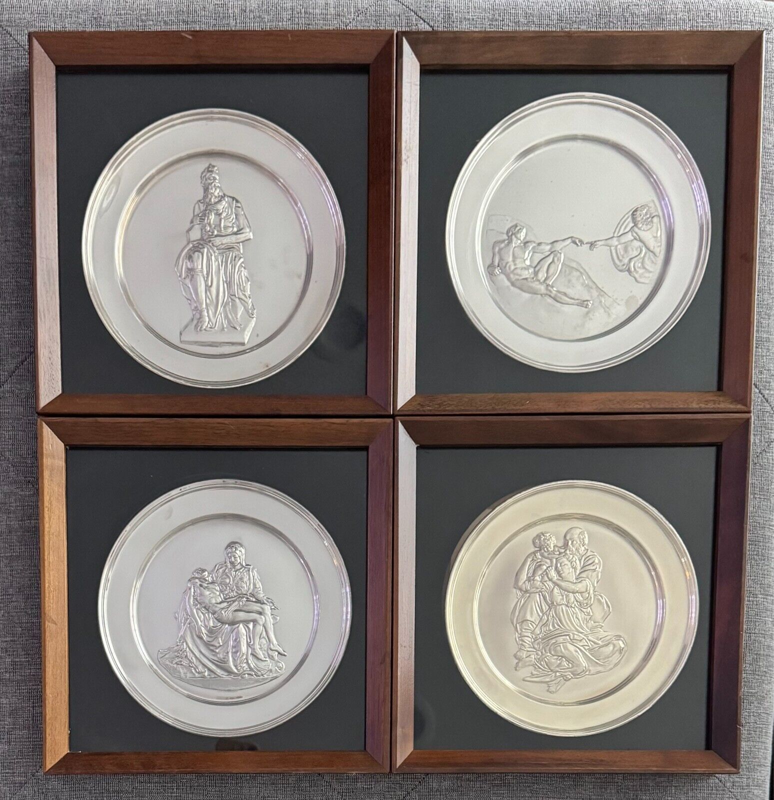 Danbury Mint Sterling Silver Michelangelo Collection Set of 4