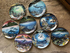 DANBURY MINT LMTD EDITION 8 LOT COLLECTORS Plate Vintage Underwater Paradise Nmb