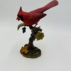 The Danbury Mint AUTUMN TREAT by Bob Guge Collection Cardinal Bird 8” Figurine