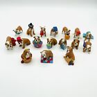 The Danbury Mint Bulldog Miniature Figurines Lot Of 17, Some Have Chips / Damage