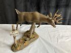 Danbury Mint Whitetail Sculpture Collection Curtis Christensen OUT OF BOUNDS