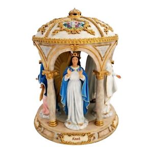 Apparitions of Mary The Danbury  Sculputure 23kt Gld Acnts Priest Nun Gift READ