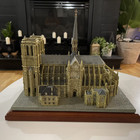 Beautiful Danbury Mint Notre Dame Paris Cathedral Catholic Church Model Replica