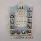 Danbury Mint Lighthouse Figurines Perpetual Wall Calendar Display