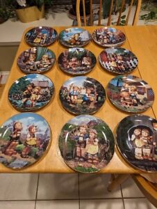 Entire Lot - One Price - Set of 12 MJ Hummel Little Companions Collector Plates