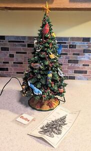 Danbury Mint Birdwatcher's Christmas Tree lighted