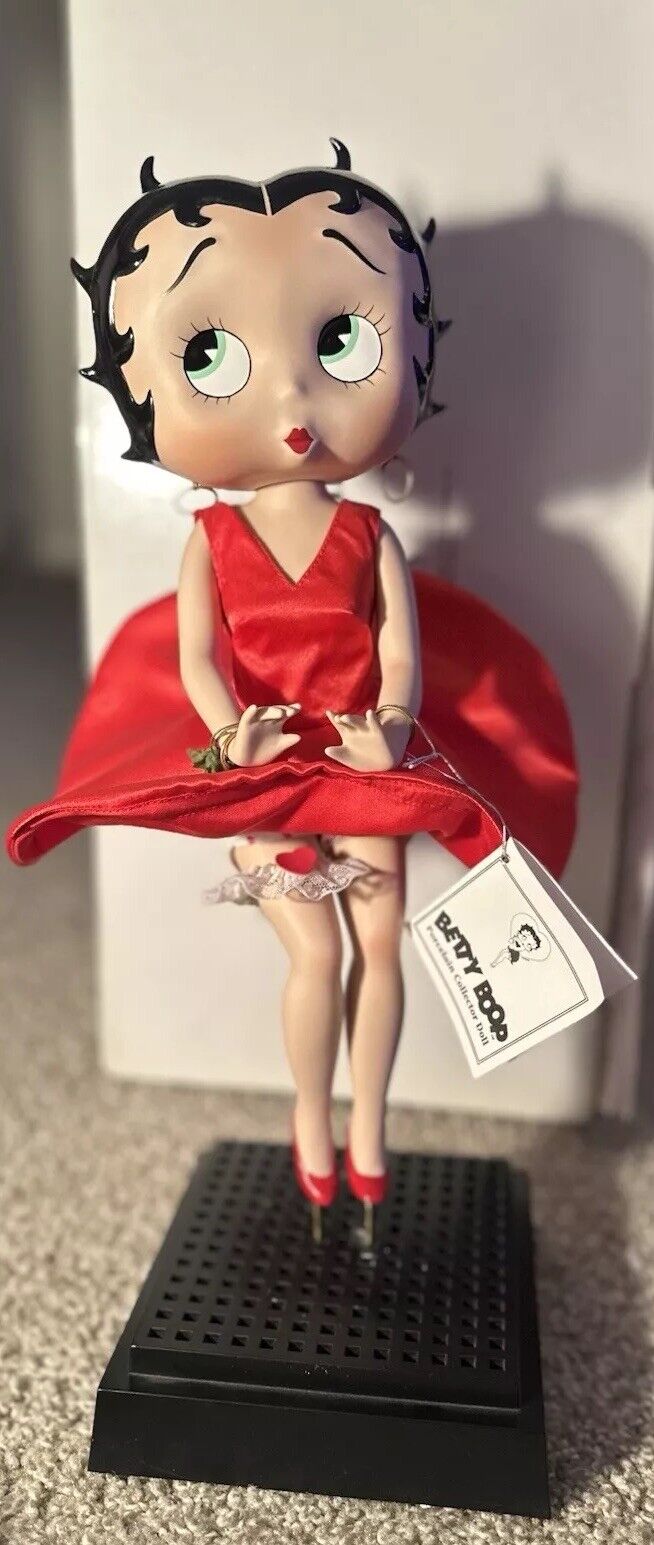 Betty Boop Danbury Mint Marilyn Monroe 16" Collector Doll 95’ Vintage Red Dress