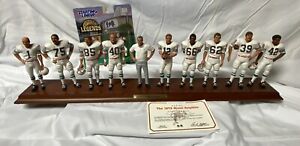 Rare Miami Dolphins  1972 Danbury Mint Team Figurines 17-0 Team With COA.