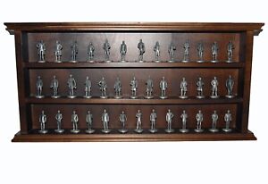 Danbury Mint US Presidents Pewter Collection by David LaRocca with Display Rack