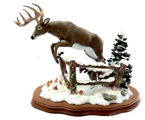Danbury Mint WINTER ESCAPE Buck Sculpture by Curtis Christensen deer figurine
