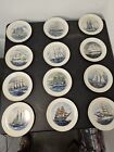 DANBURY MINT Tall Ship Plates ~ Fine China ~ Lot of Twelve