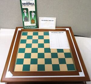 DANBURY MINT BASEBALL CHESS SET & COA