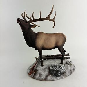 Danbury Mint "Winter Call" Elk Sculpture Figurine By Bruce Miller & Curtis