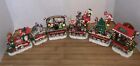 Danbury Mint Miniature Schnauzer Dog Holiday Christmas Express Train Set Canine