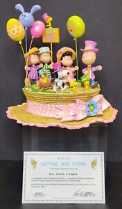 Danbury Mint Peanuts Hopping Into Spring Sculpture HTF