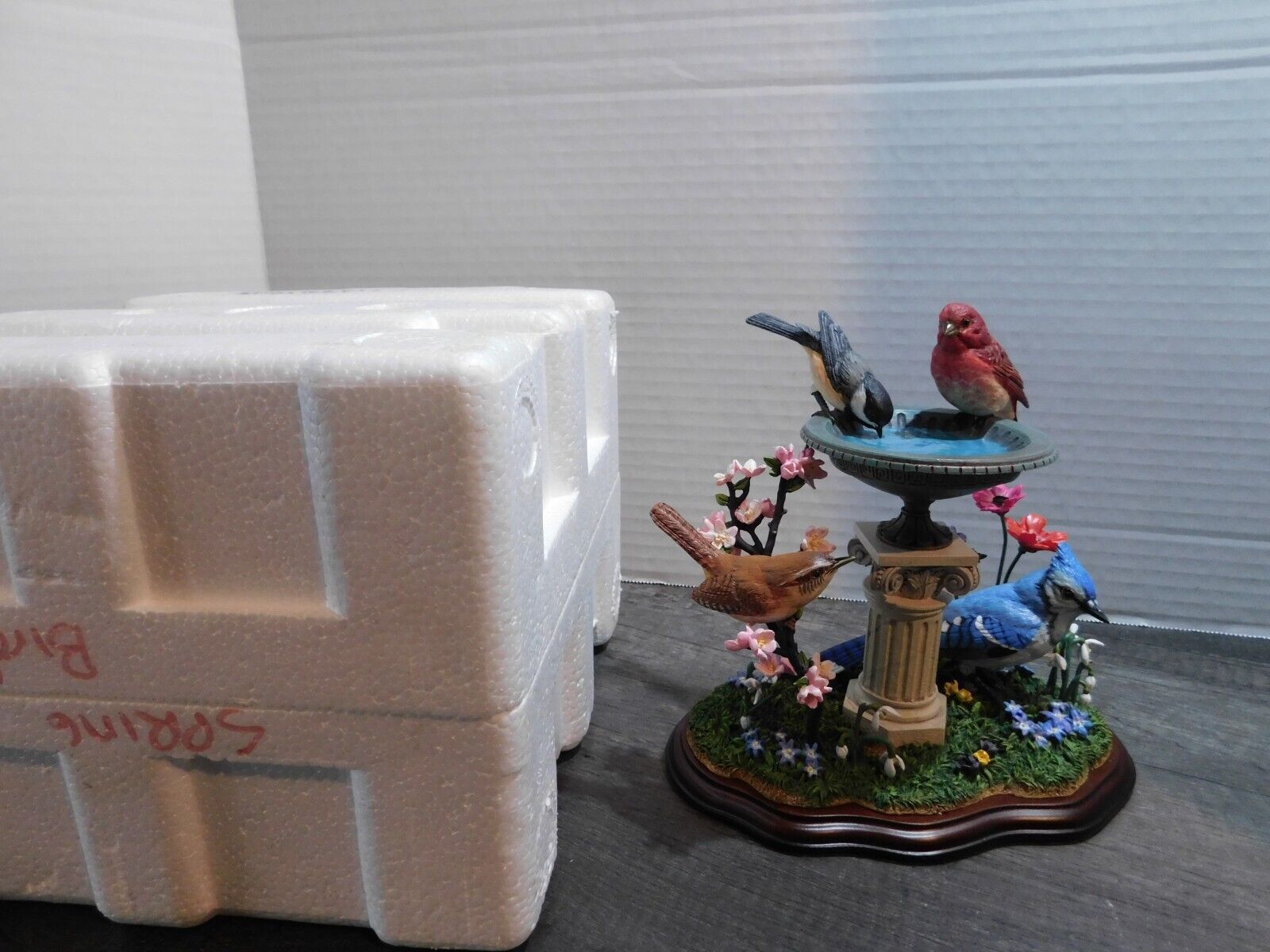 Danbury Mint Springtime Beauties By Bob Guge Birds With Birdbath