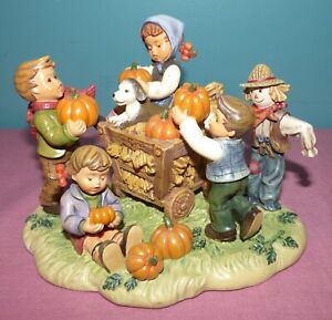 Rare M.I. Hummel Figurine – Happy Harvest - Danbury Mint Figurine Scarecrow