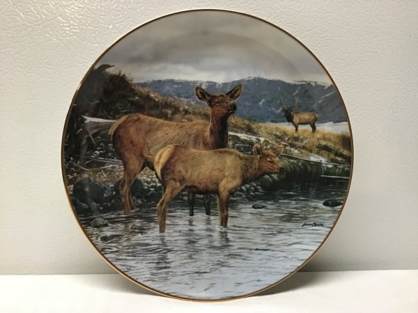 Sudden Alert Plate High Country Pride Collection by Bruce Miller Danbury Mint