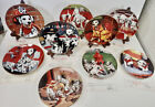 DANBURY MINT Fire Capers Set (8) Dalmatian Collector Plates w Certificates
