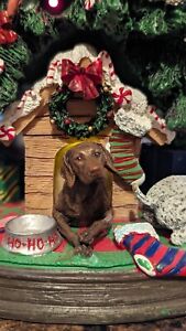 Danbury Mint German Shorthaired Pointer Christmas Tree Shorthair GSP LED Illum.