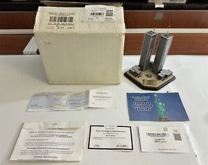 The Twin Towers Commemorative Statue - Danbury Mint Symbols of America MIB