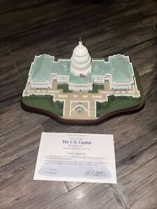 Vintage The U.S. Capitol Washington D.C Sculpture Danbury Mint NEW Original Box