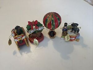 Lot Of Annual Danbury Mint DACHSHUND Ornament HOLIDAY Xmas 04,05,06,07