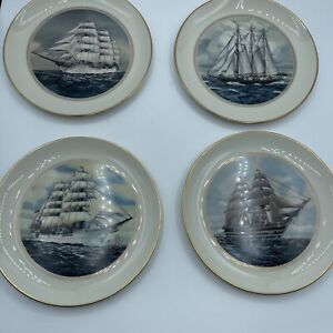 Danbury Mint Official Tall Ship Fine China Plate Collection!! Set Of 8 Plates