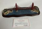 Danbury Mint Golden Gate Bridge San Francisco Figurine Replica w/ Foam & COA