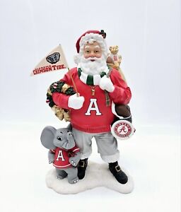 Danbury Mint Alabama Crimson Tide Santa Claus Figurine 10" NCAA