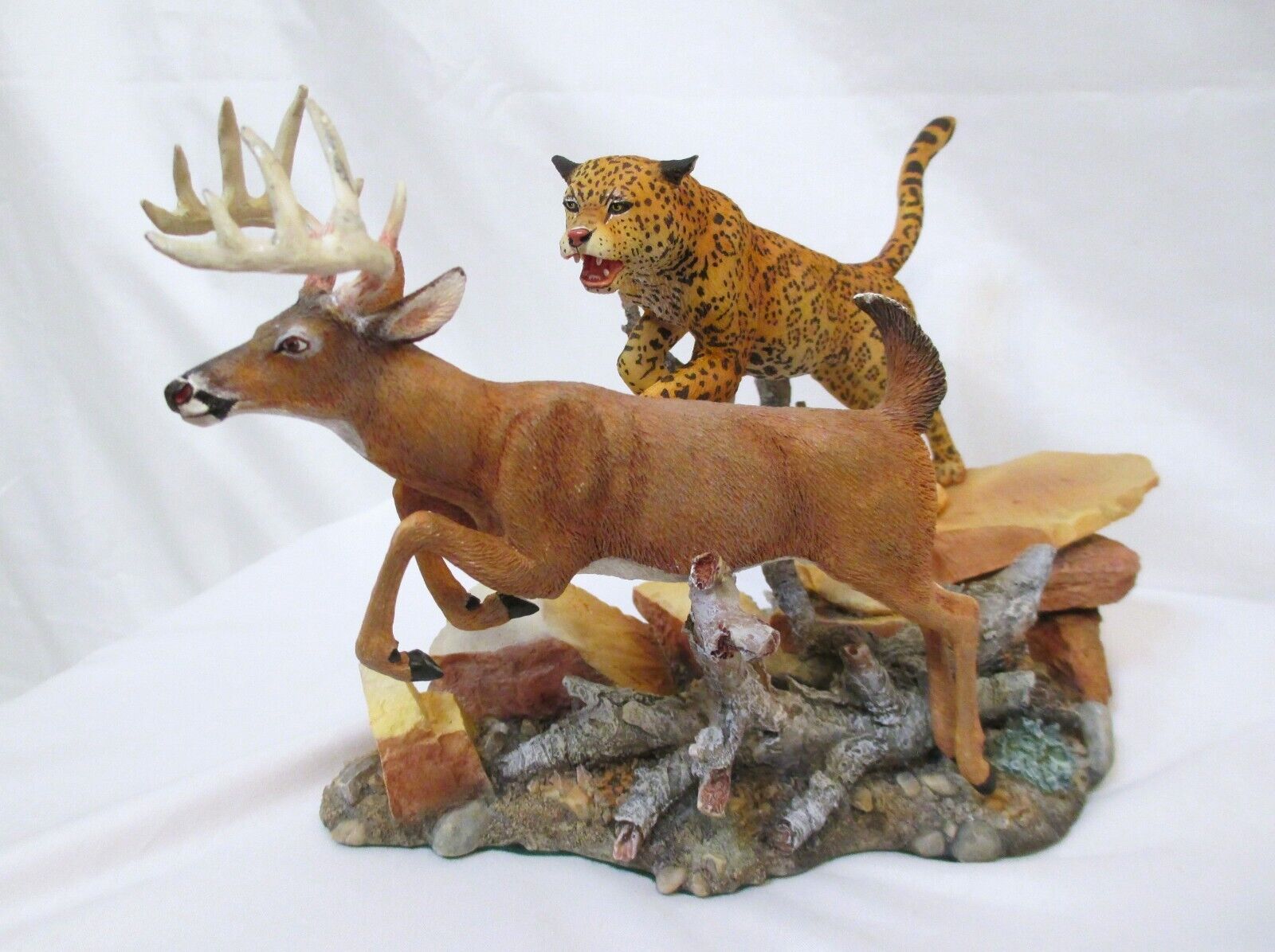 NICK BIBBY FINAL STRIKE The Danbury Mint CHEETAH Chasing DEER