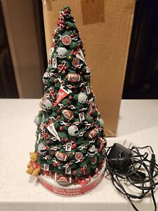 Danbury Mint Ohio State Buckeyes Light Up Christmas Tree Missing Topper SEE DESC