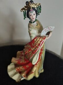 RARE FIND Danbury Mint "JADE EMPRESS" by Lena Liu Oriental Porcelain Figurine
