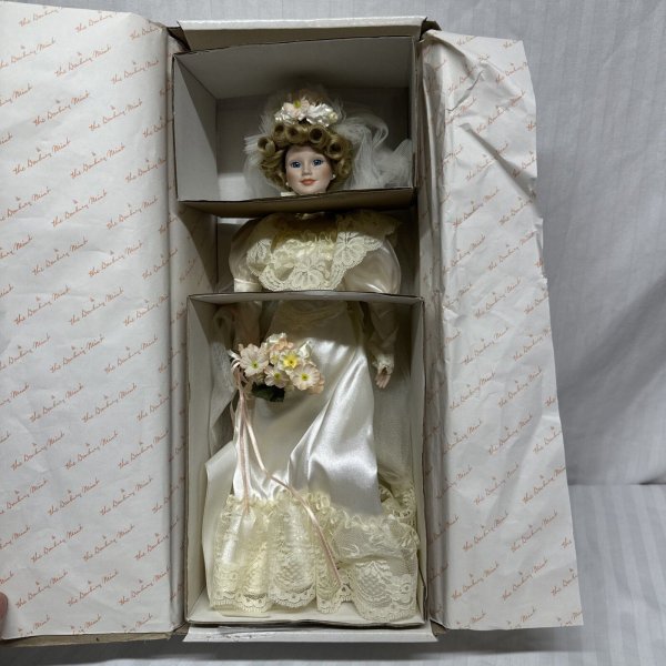 Anne VICTORIAN Bride wedding doll 15" Judy Belle Danbury Mint Box Gibson Girl