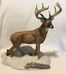 DANBURY MINT "THE JORDAN BUCK" DEER BUCK SCULPTURE FIGURINE BY RON VAN GILDER