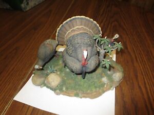 Turkey Sculptures Figurines Nick Bibby Danbury Mint Realistic 4 of them
