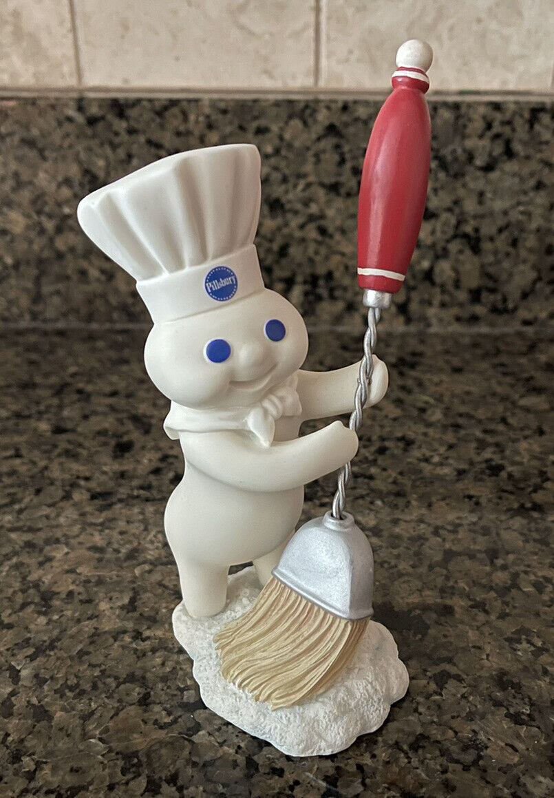 2002 Danbury Mint Pillsbury Doughboy w Baster Clean Sweep Figurine